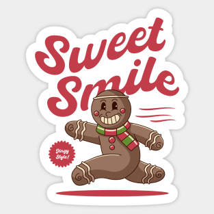 Joyful Gingerbread Man Sticker